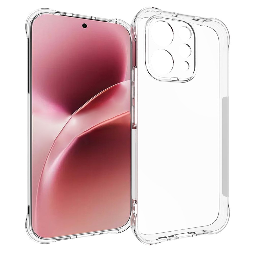 Priehľadný gélový obal s vystuženými rohmi na mobil Vivo V70 5G