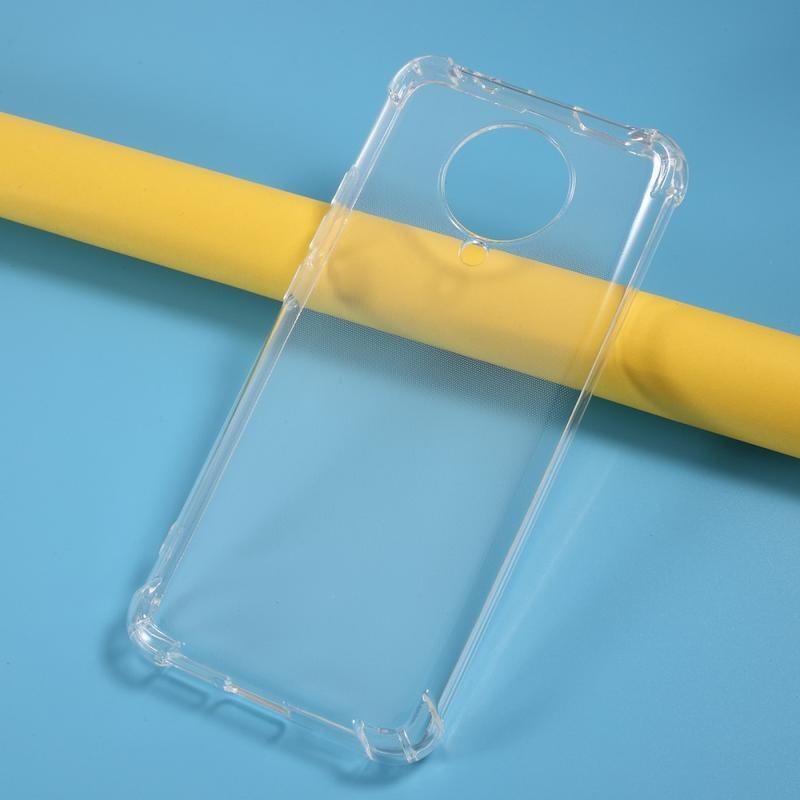 Priehľadný gélový obal s vystuženými rohmi na mobil Xiaomi Poco F2 Pro