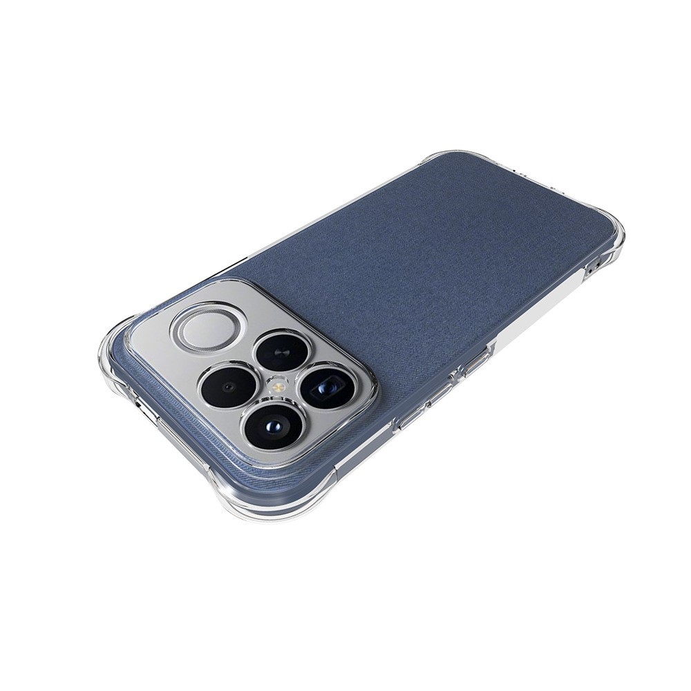 Priehľadný gélový obal s vystuženými rohmi na mobil Xiaomi Poco F8 Ultra 5G - priehľadný