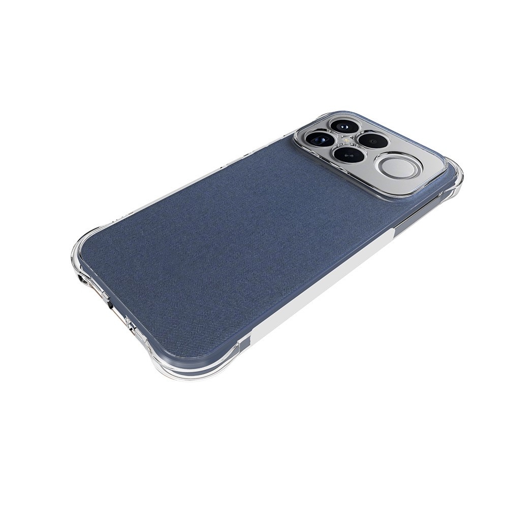 Priehľadný gélový obal s vystuženými rohmi na mobil Xiaomi Poco F8 Ultra 5G - priehľadný