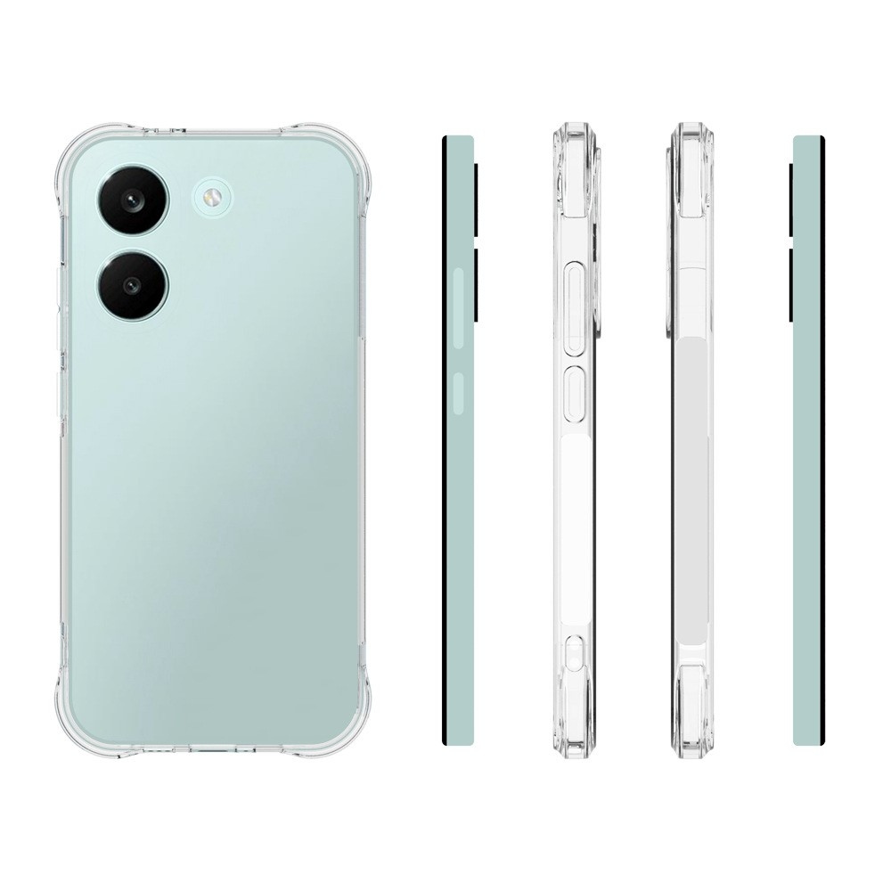 Priehľadný gélový obal s vystuženými rohmi na mobil Xiaomi Poco X8 Pro 5G