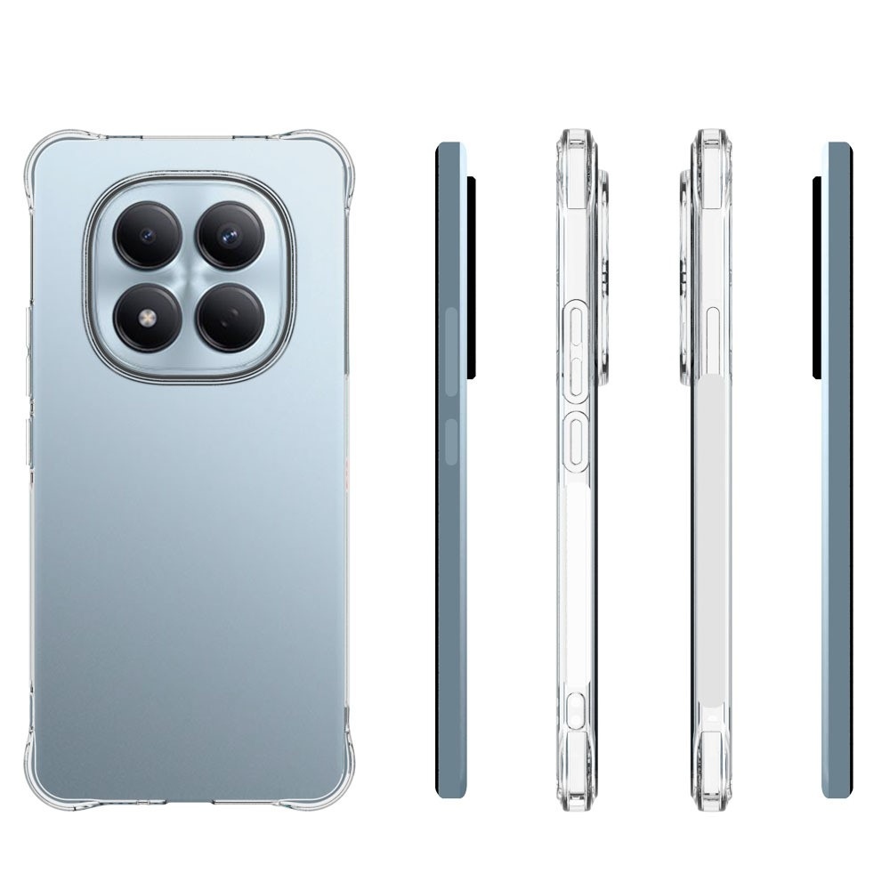 Priehľadný gélový obal s vystuženými rohmi na mobil Xiaomi Redmi Note 15 Pro 4G - priehľadný