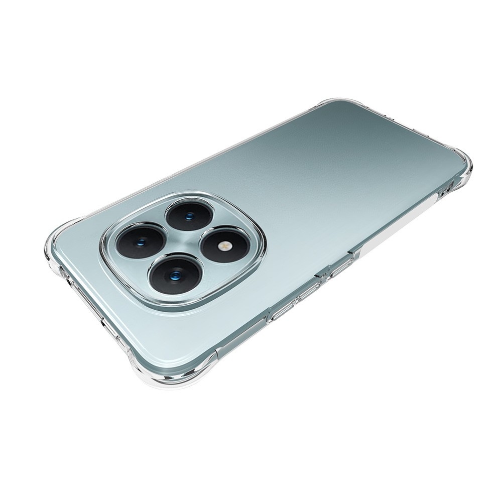 Priehľadný gélový obal s vystuženými rohmi na mobil Xiaomi Redmi Note 15 Pro+ 5G - priehľadný