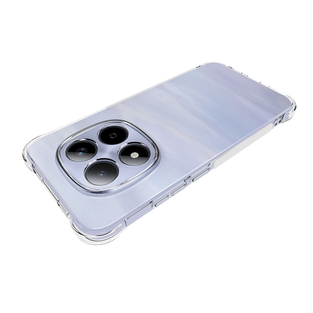 Priehľadný gélový obal s vystuženými rohmi na mobil Xiaomi Redmi Note 15 Pro 5G - priehľadný