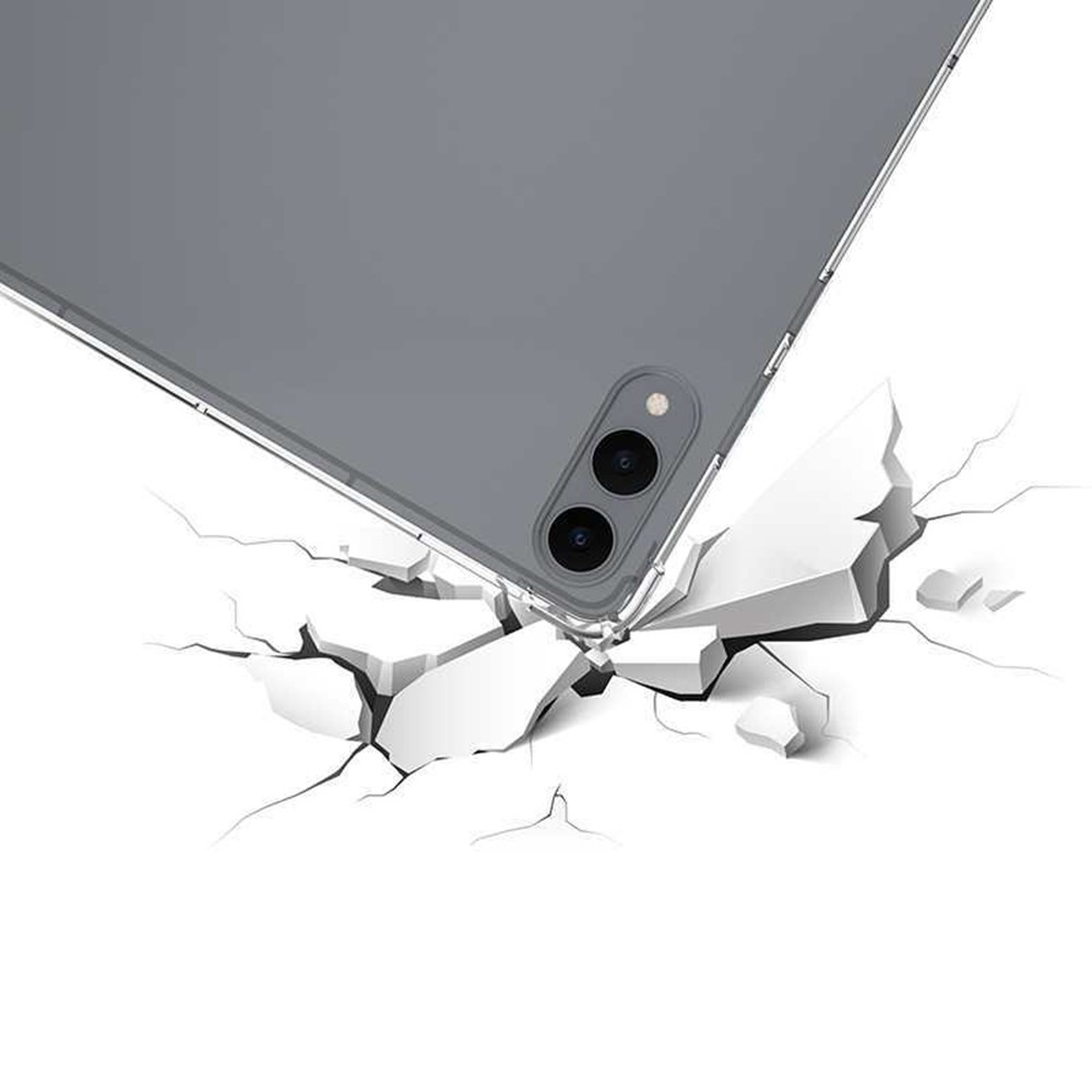 Priehľadný gélový obal s vystuženými rohmi na Samsung Galaxy Tab S11 Ultra - priehľadný