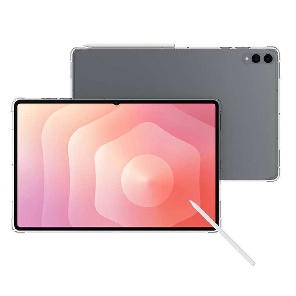 Priehľadný gélový obal s vystuženými rohmi na Samsung Galaxy Tab S11 Ultra - priehľadný