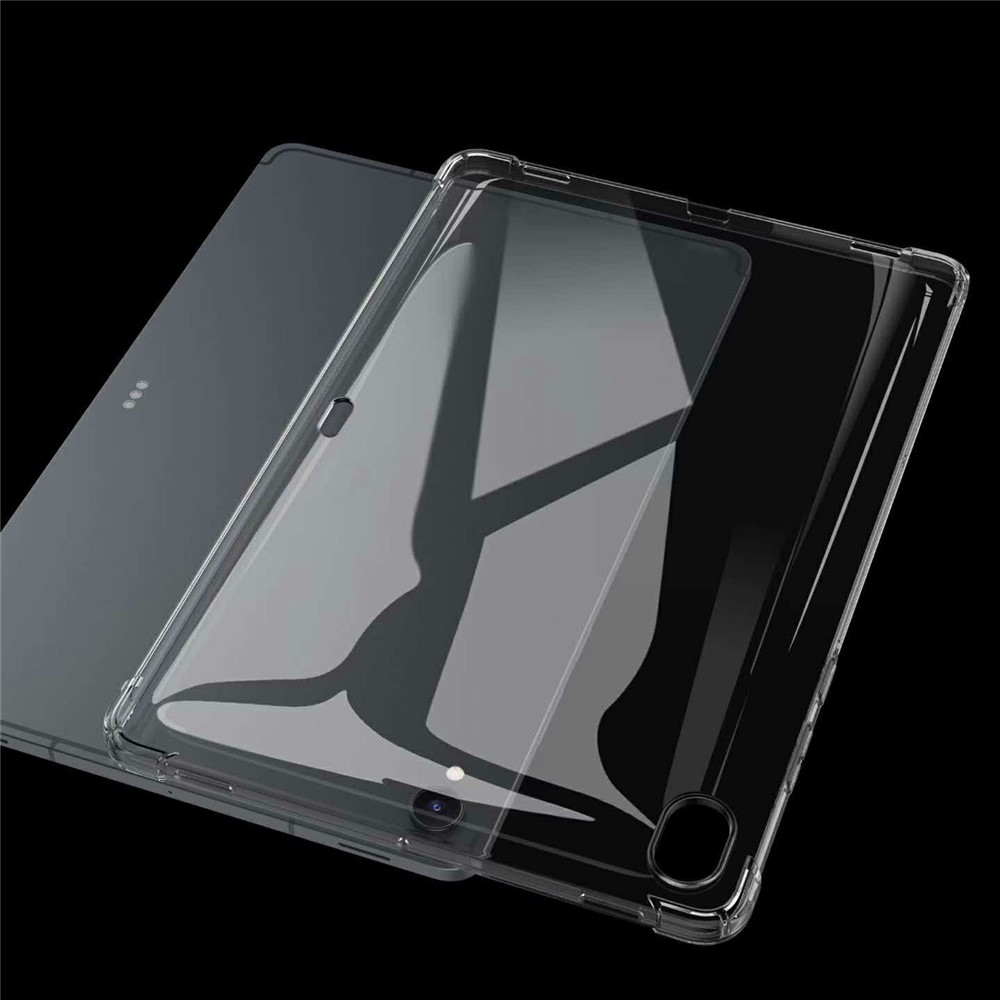 Priehľadný gélový obal s vystuženými rohmi na Samsung Galaxy Tab S12+ - priehľadný