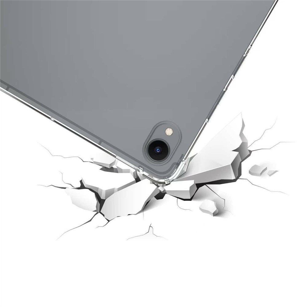 Priehľadný gélový obal s vystuženými rohmi na Samsung Galaxy Tab S12+ - priehľadný