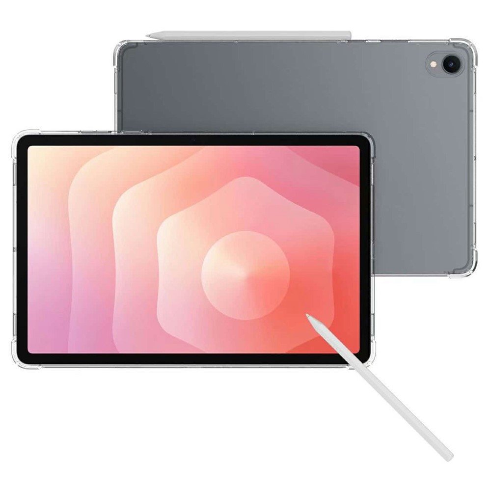 Priehľadný gélový obal s vystuženými rohmi na Samsung Galaxy Tab S12+ - priehľadný