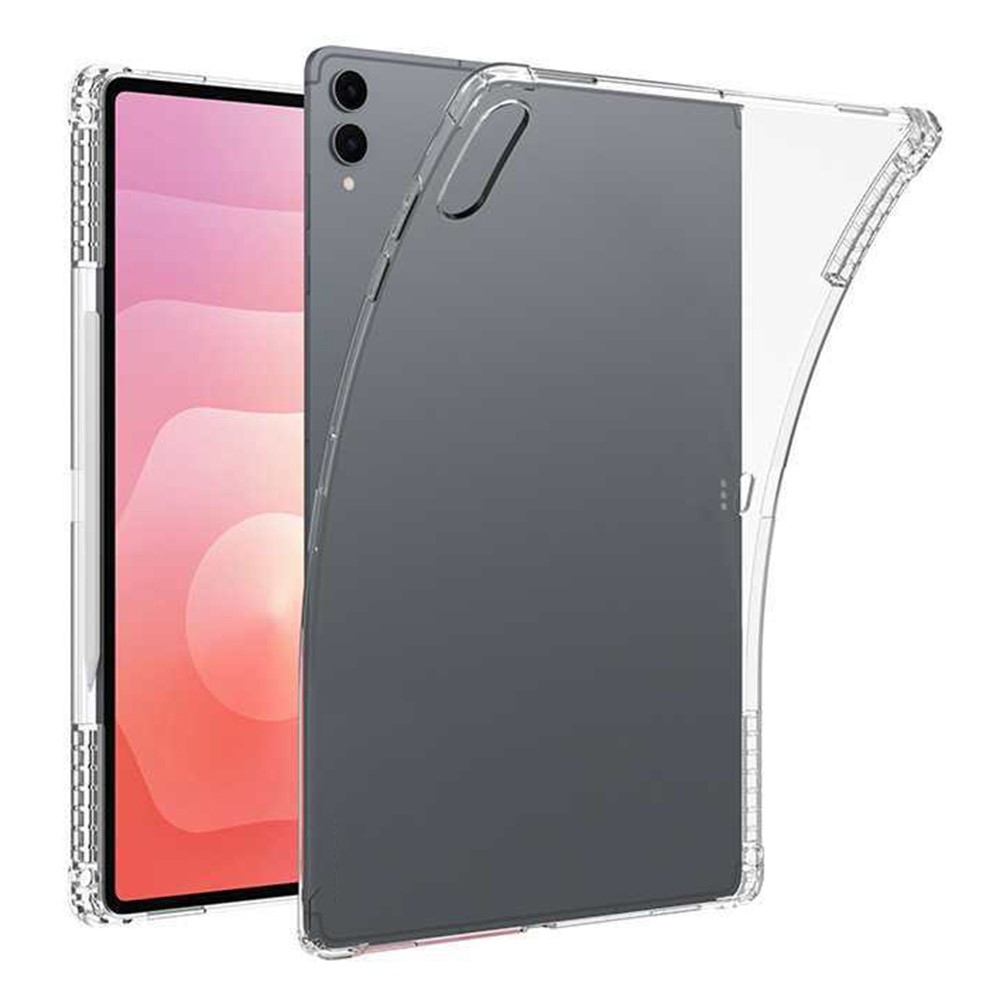 Priehľadný gélový obal s vystuženými rohmi na Samsung Galaxy Tab S12 Ultra - priehľadný
