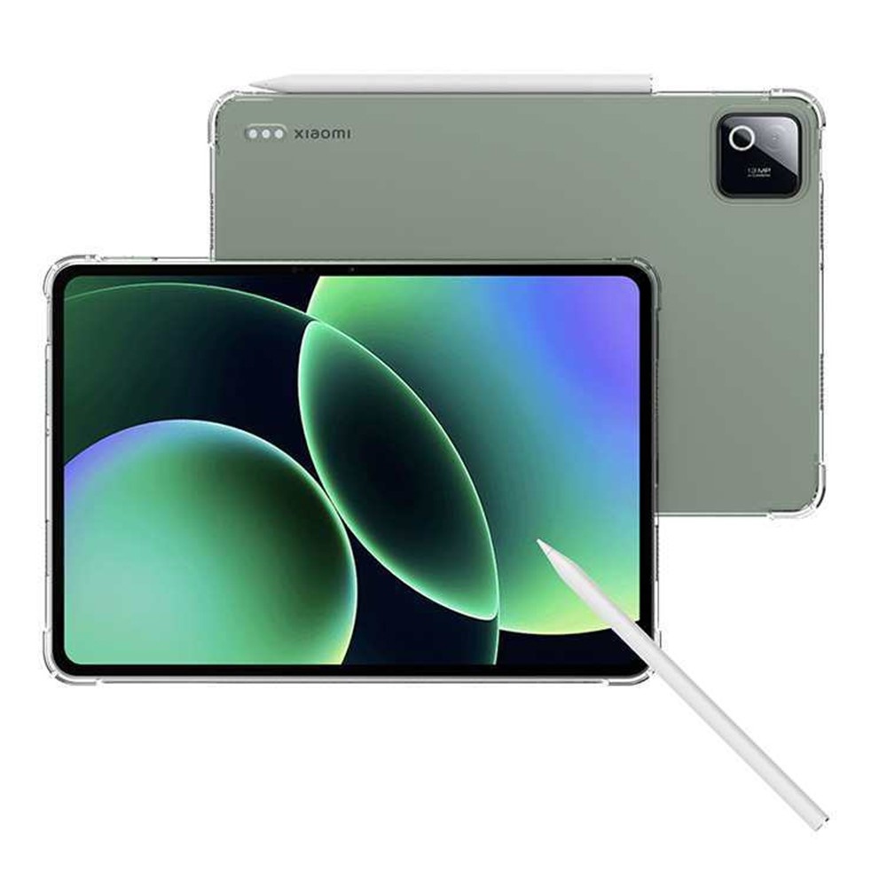 Priehľadný gélový obal s vystuženými rohmi na Xiaomi Pad 8/8 Pro - priehľadný