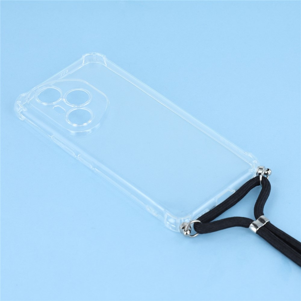 Priehľadný gélový obal so šnúrkou na Honor 400 Pro