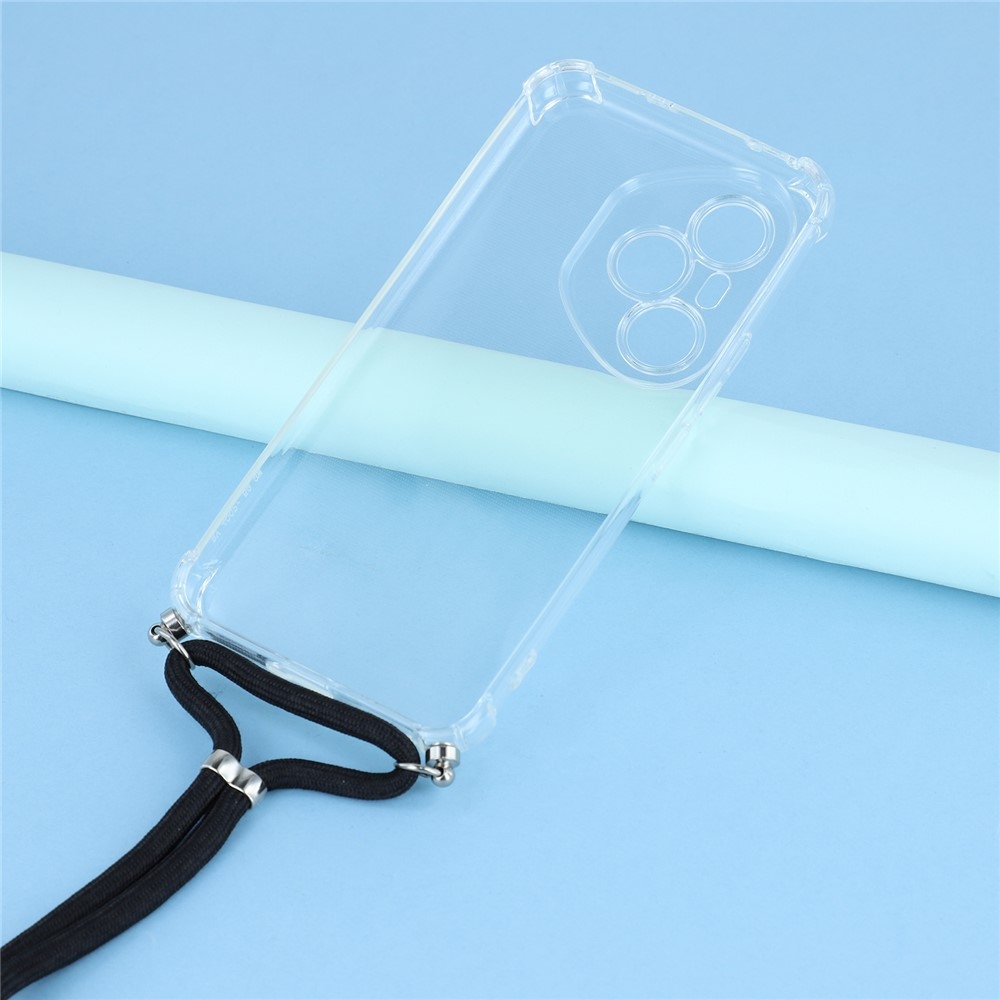 Priehľadný gélový obal so šnúrkou na Honor 400 Pro