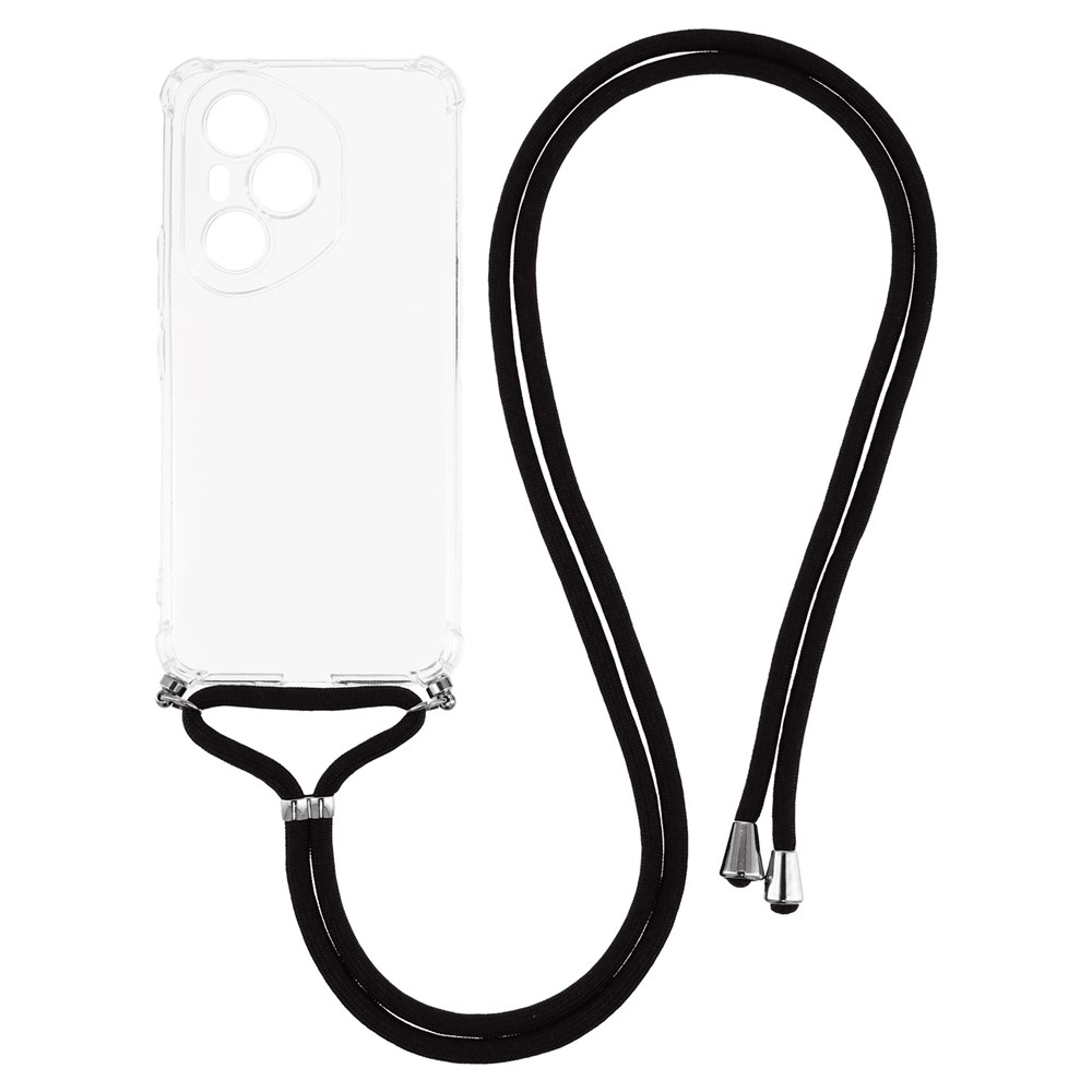 Priehľadný gélový obal so šnúrkou na Honor 400 Pro