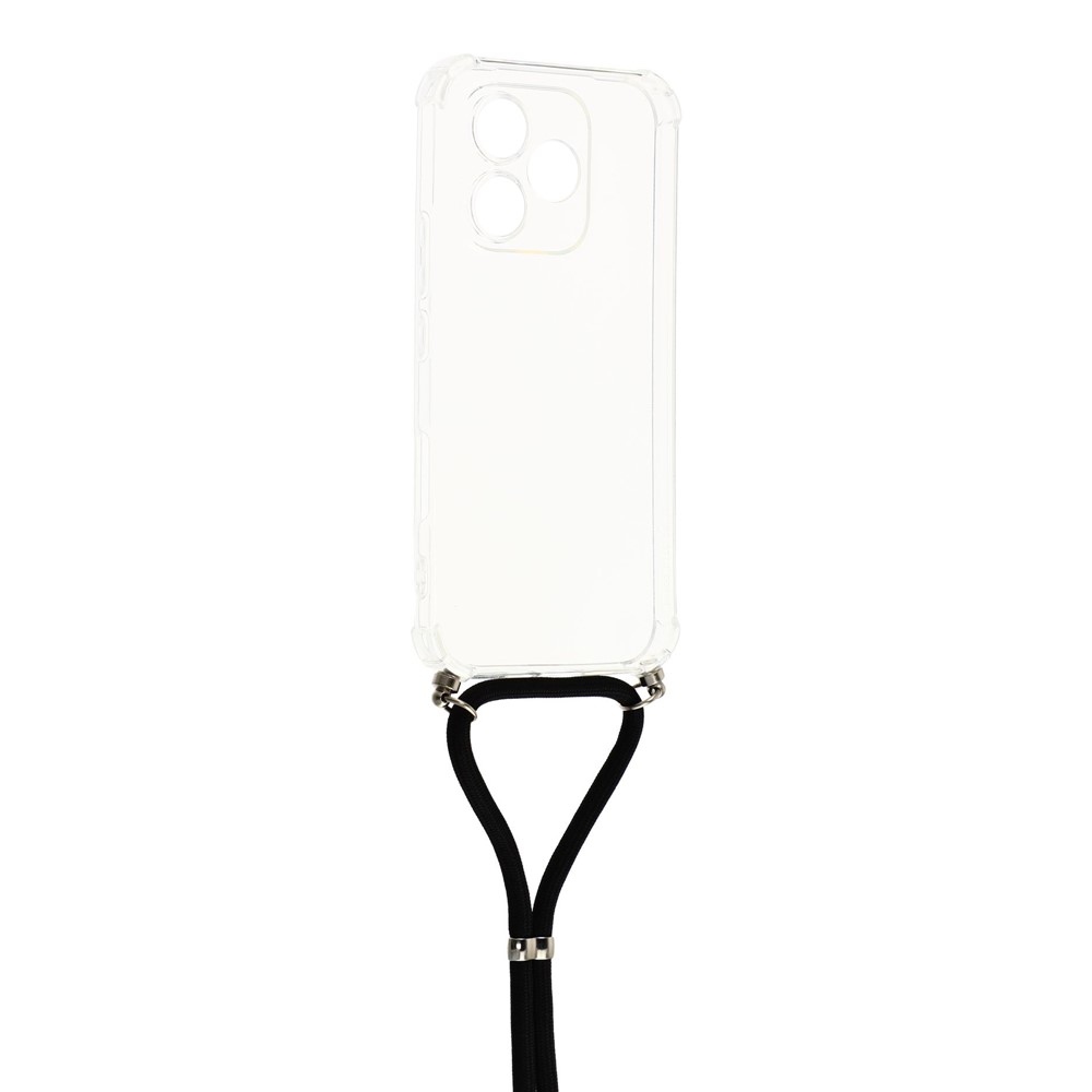 Priehľadný gélový obal so šnúrkou na Honor 600 Lite 5G