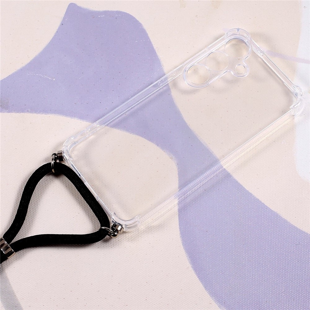 Priehľadný gélový obal so šnúrkou na Samsung Galaxy S26