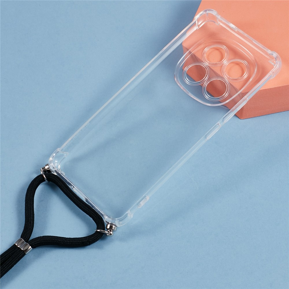 Priehľadný gélový obal so šnúrkou na Xiaomi Redmi Note 15 Pro 5G
