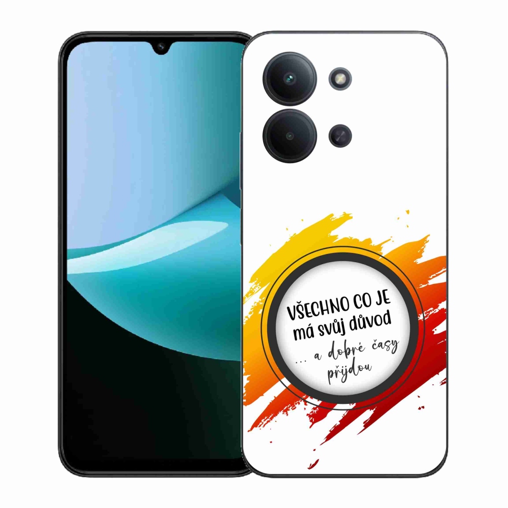 Gélový kryt mmCase na Xiaomi Redmi 15C 4G (171mm)/Poco C85 4G (171mm) - citát 3 biele pozadie