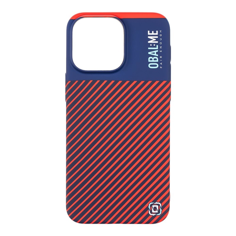 OBAL:ME Flossy Stripes Kryt pre Apple iPhone 15 Pro Max Blue/Red