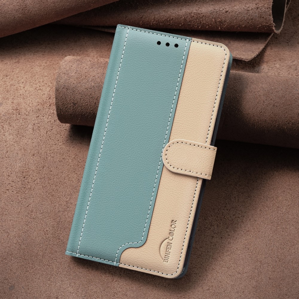 BNF DUO knižkové púzdro na Samsung Galaxy S25 Edge - zelené