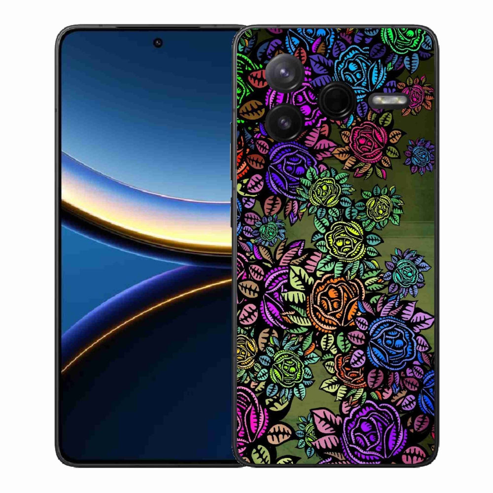 Gélový kryt mmCase na Xiaomi Poco F7 Pro - kvety 6