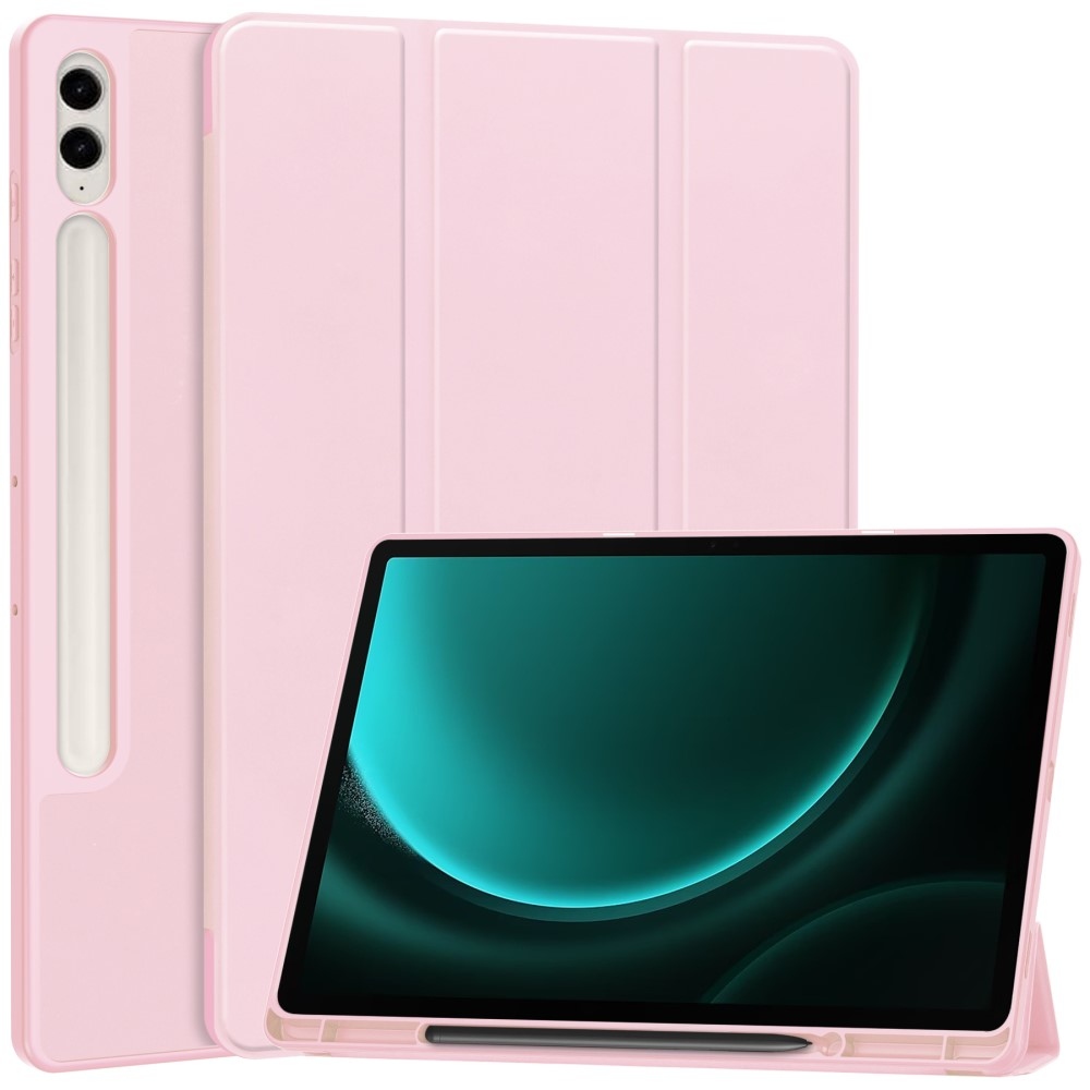 Case chytré zatváracie púzdro na Samsung Galaxy Tab S9 FE+ - ružové