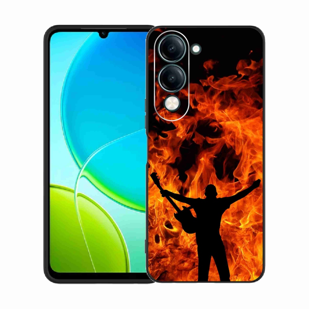 Gélový kryt mmCase na Vivo Y29s 5G - muzikant a oheň