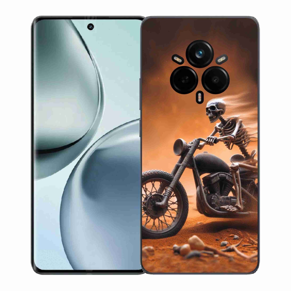 Gélový kryt mmCase na Realme 14 Pro+ 5G - kostra na motorke