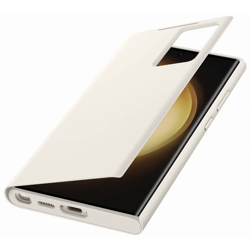 EF-ZS918CUE Samsung Clear View Puzdro pre Galaxy S23 Ultra Cream