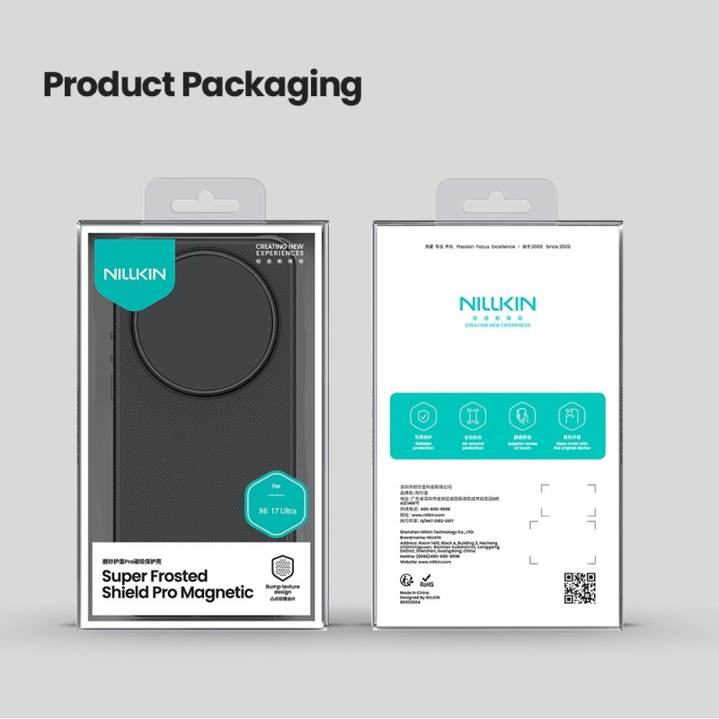 Nillkin Super Frosted PRO Magnetický zadný kryt pre Xiaomi 17 Ultra Black