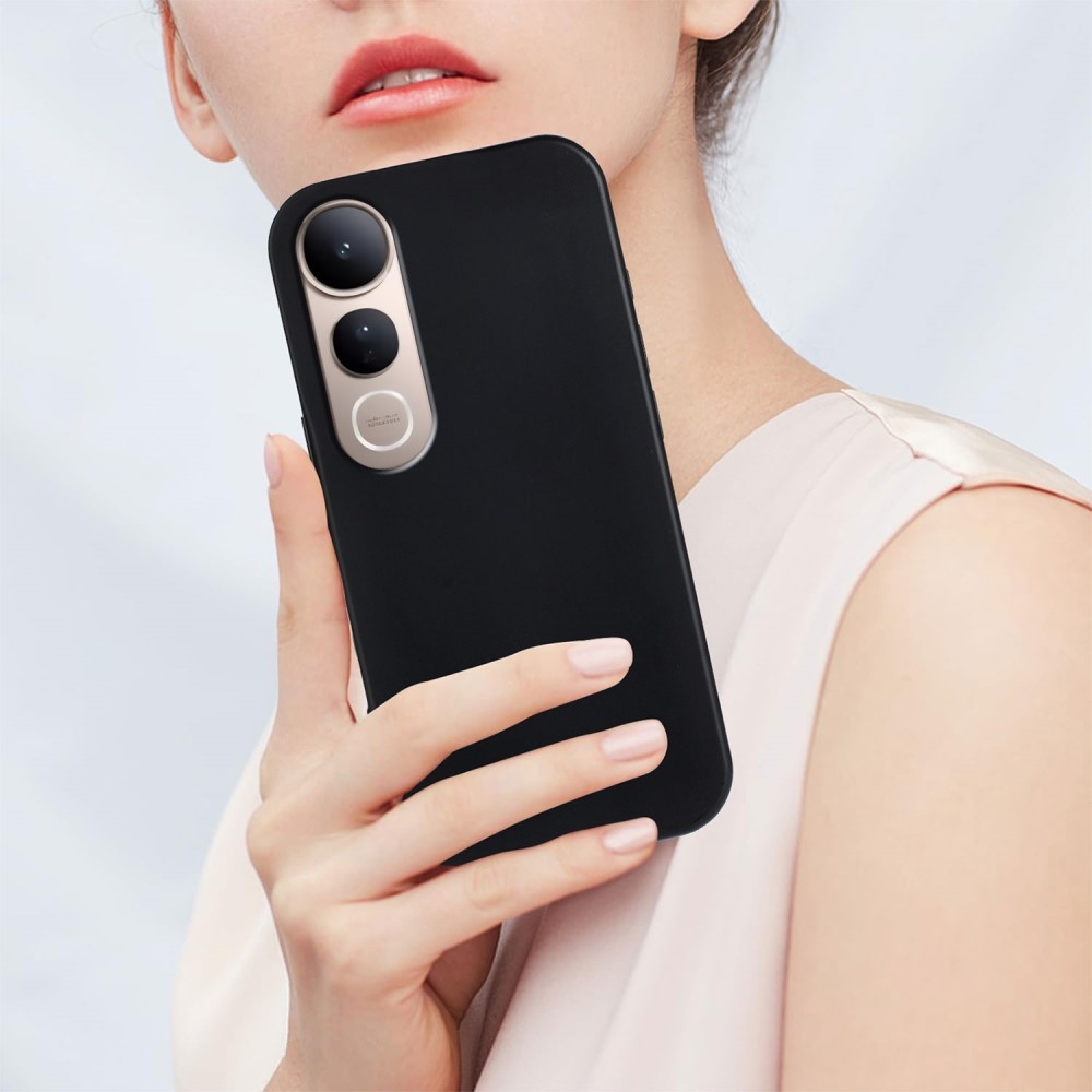 Matný gélový obal na Vivo V50 Lite 4G/5G - čierny