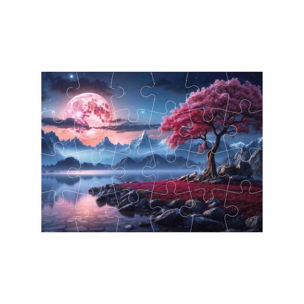 Puzzle 18x13cm (24 dielikov) s obrázkom - fantasy krajina