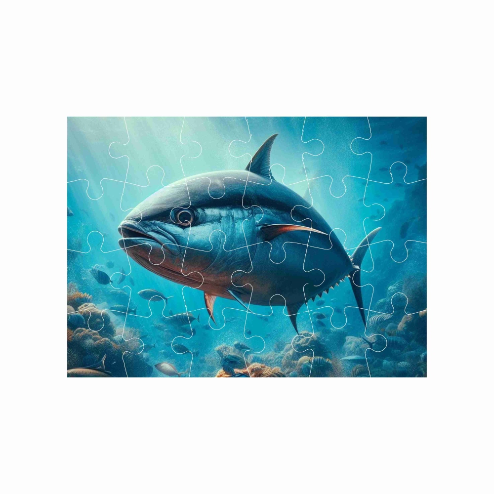 Puzzle 18x13cm (24 dielikov) s obrázkom - tuniak