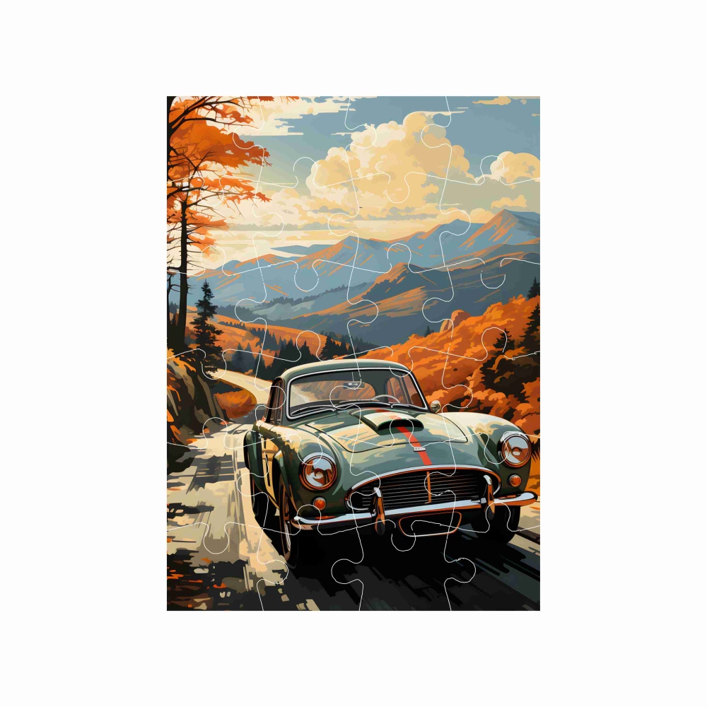 Puzzle 18x13cm (24 dielikov) s obrázkom - veterán