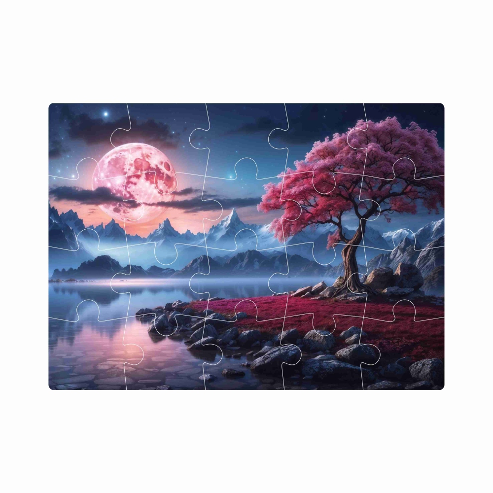 Puzzle 20x15cm (20 dielikov) s obrázkom - fantasy krajina