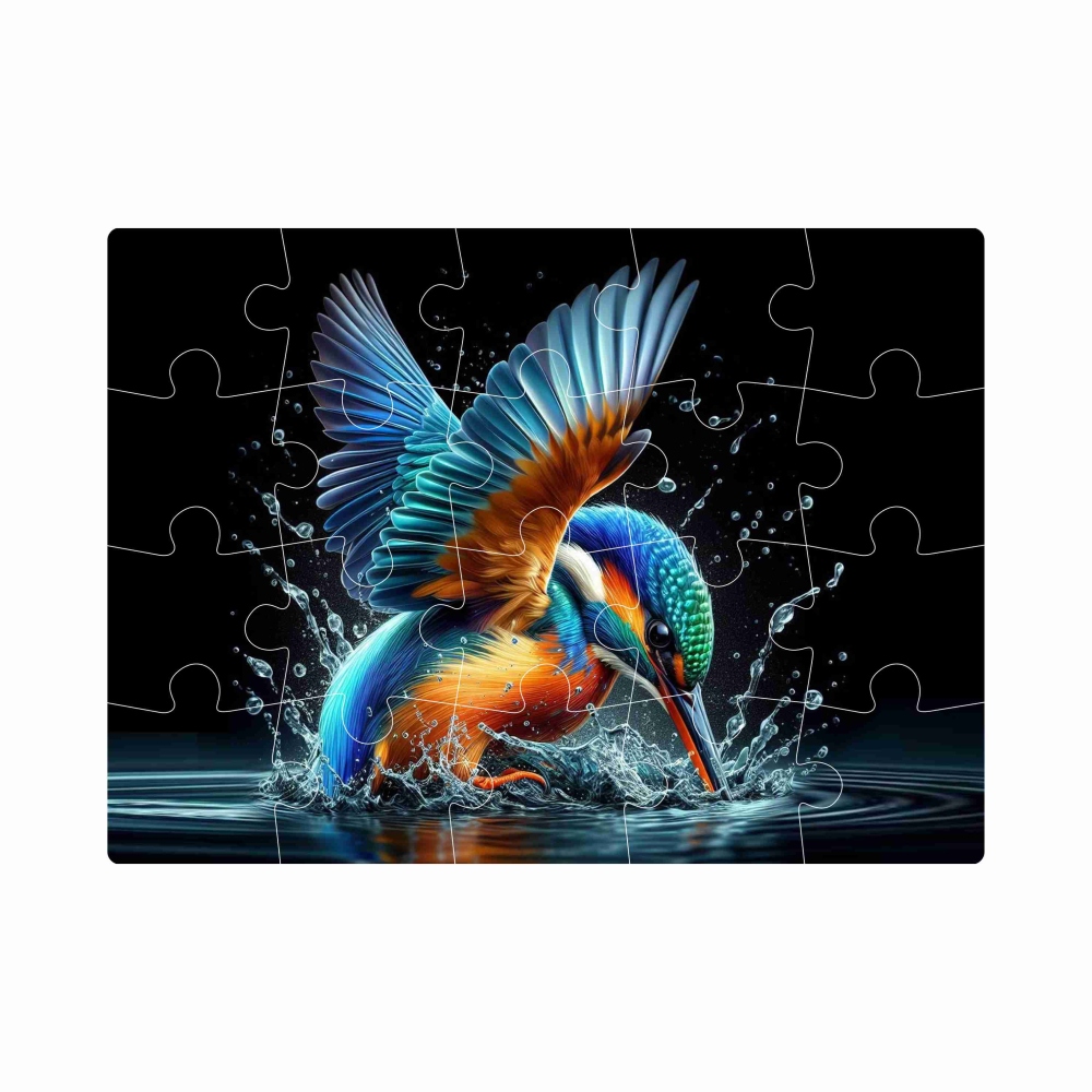 Puzzle 20x15cm (20 dielikov) s obrázkom - rybáčik