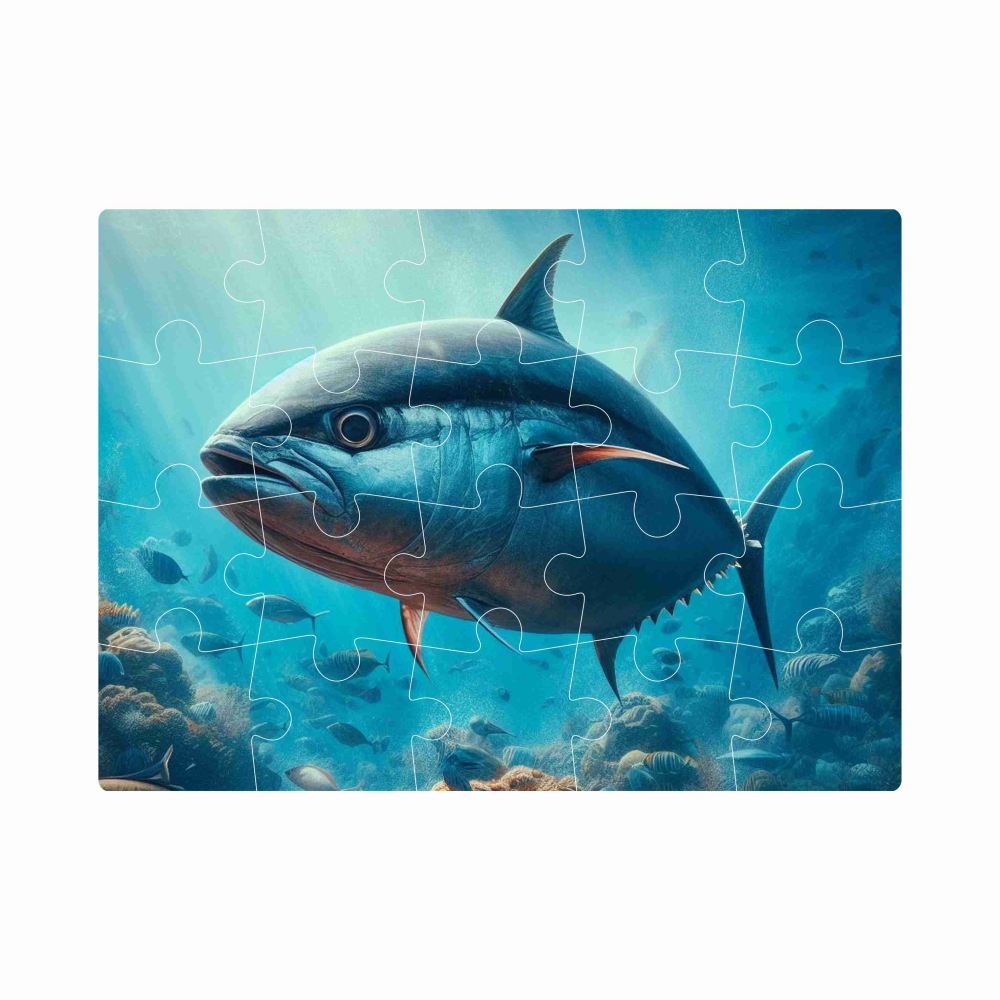 Puzzle 20x15cm (20 dielikov) s obrázkom - tuniak