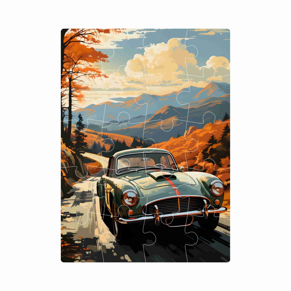 Puzzle 20x15cm (20 dielikov) s obrázkom - veterán