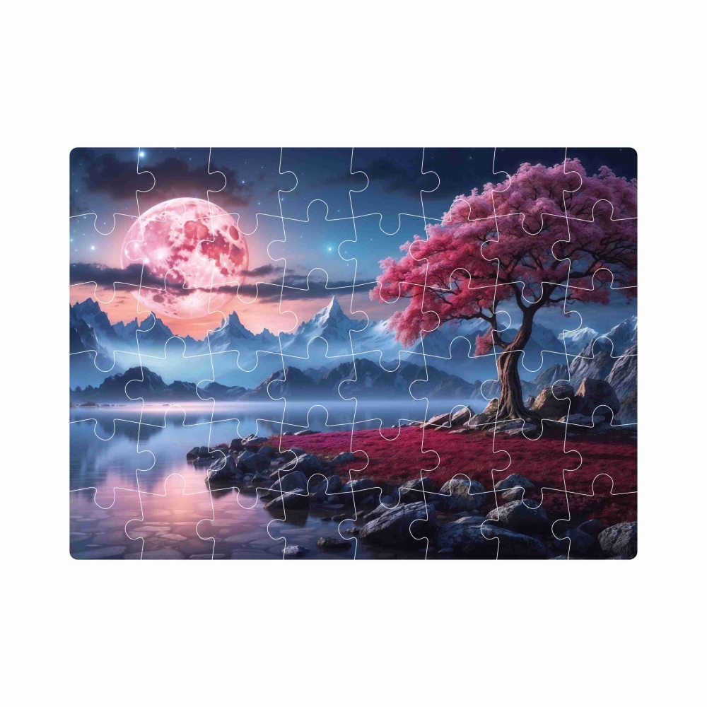 Puzzle 20x15cm (40 dielikov) s obrázkom - fantasy krajina