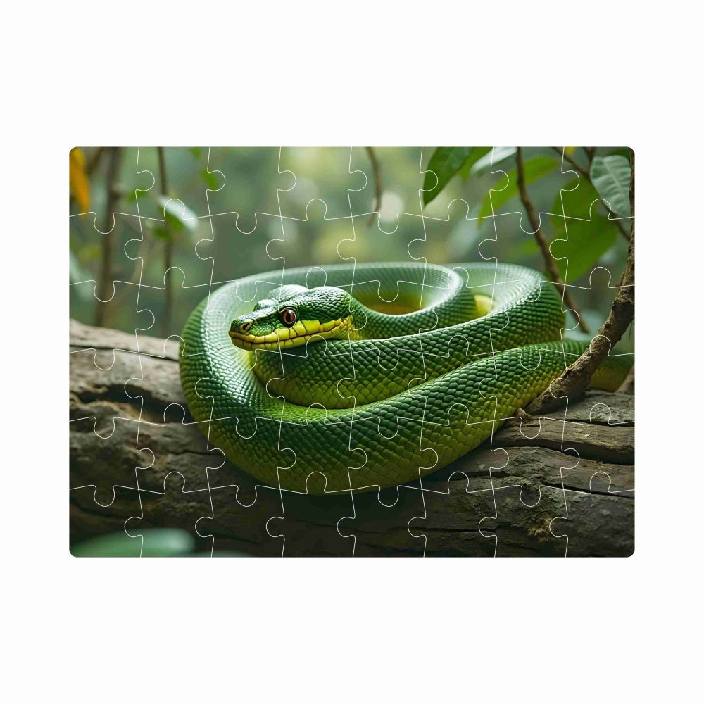 Puzzle 20x15cm (40 dielikov) s obrázkom - had