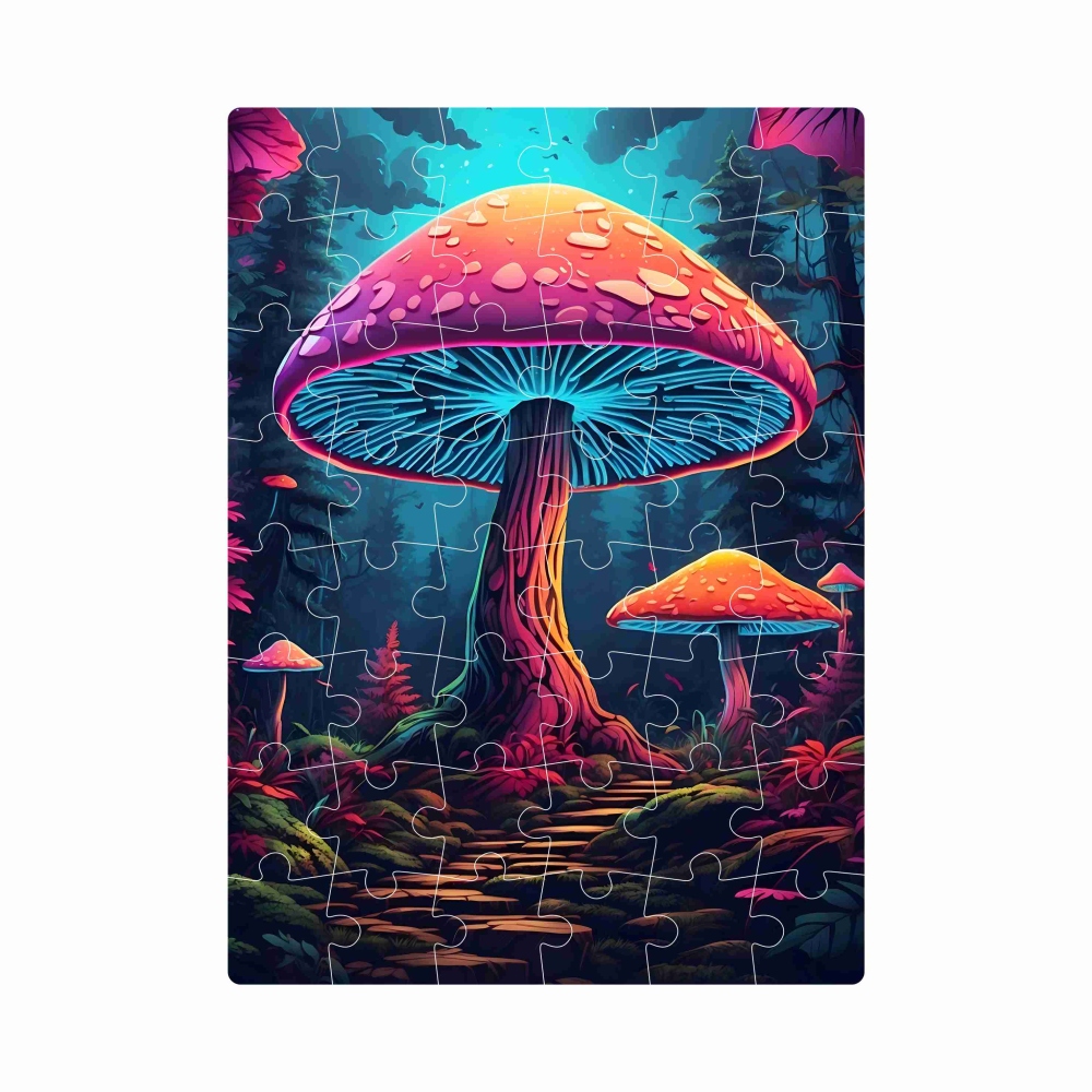 Puzzle 20x15cm (40 dielikov) s obrázkom - huby