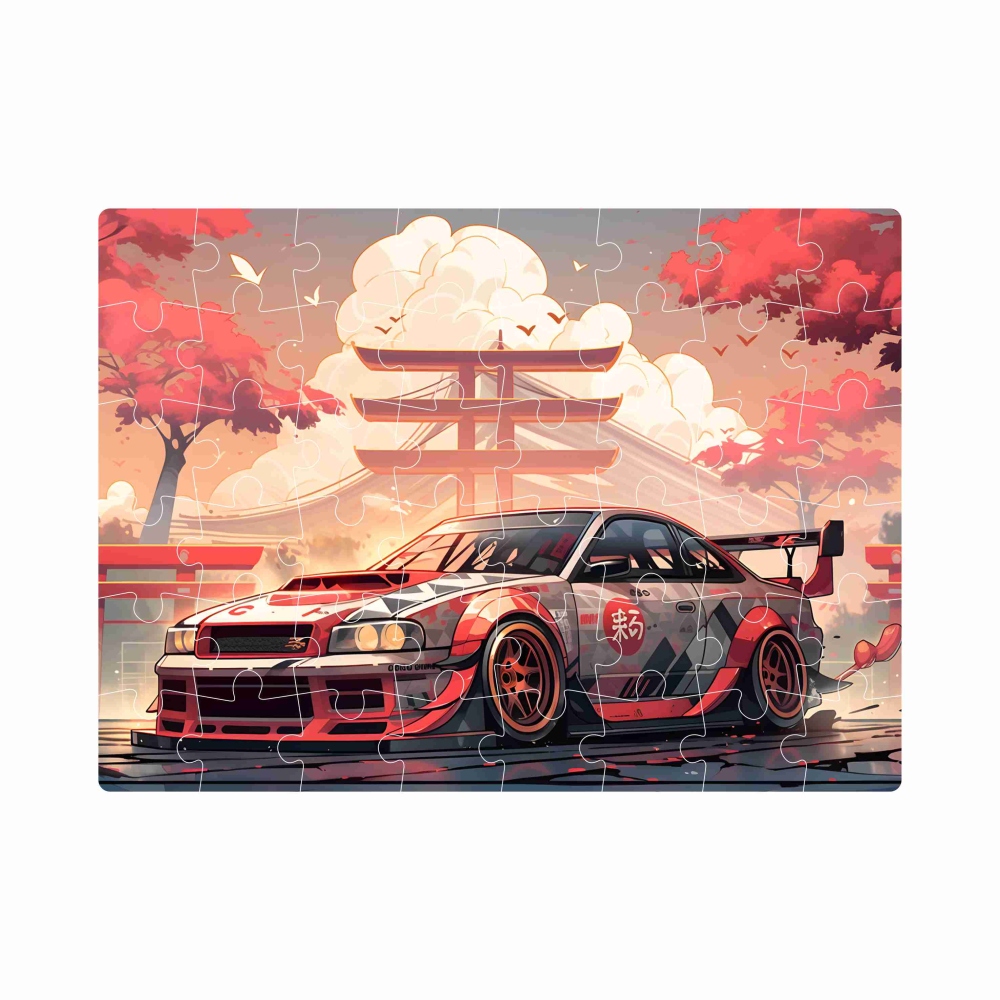 Puzzle 20x15cm (40 dielikov) s obrázkom - japonské športové auto