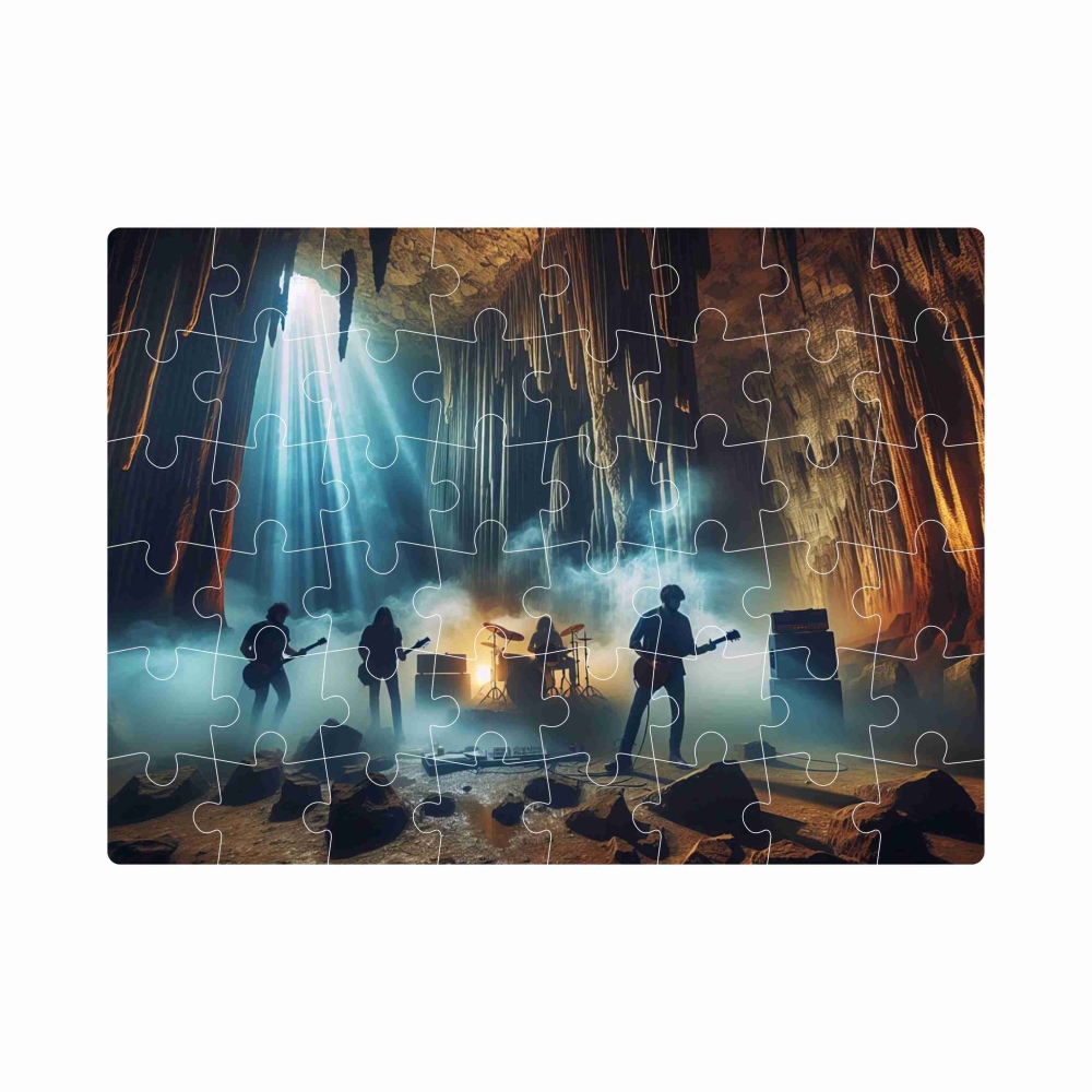 Puzzle 20x15cm (40 dielikov) s obrázkom - koncert v jaskyni