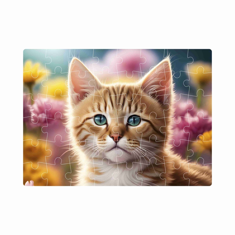 Puzzle 20x15cm (40 dielikov) s obrázkom - mačiatko