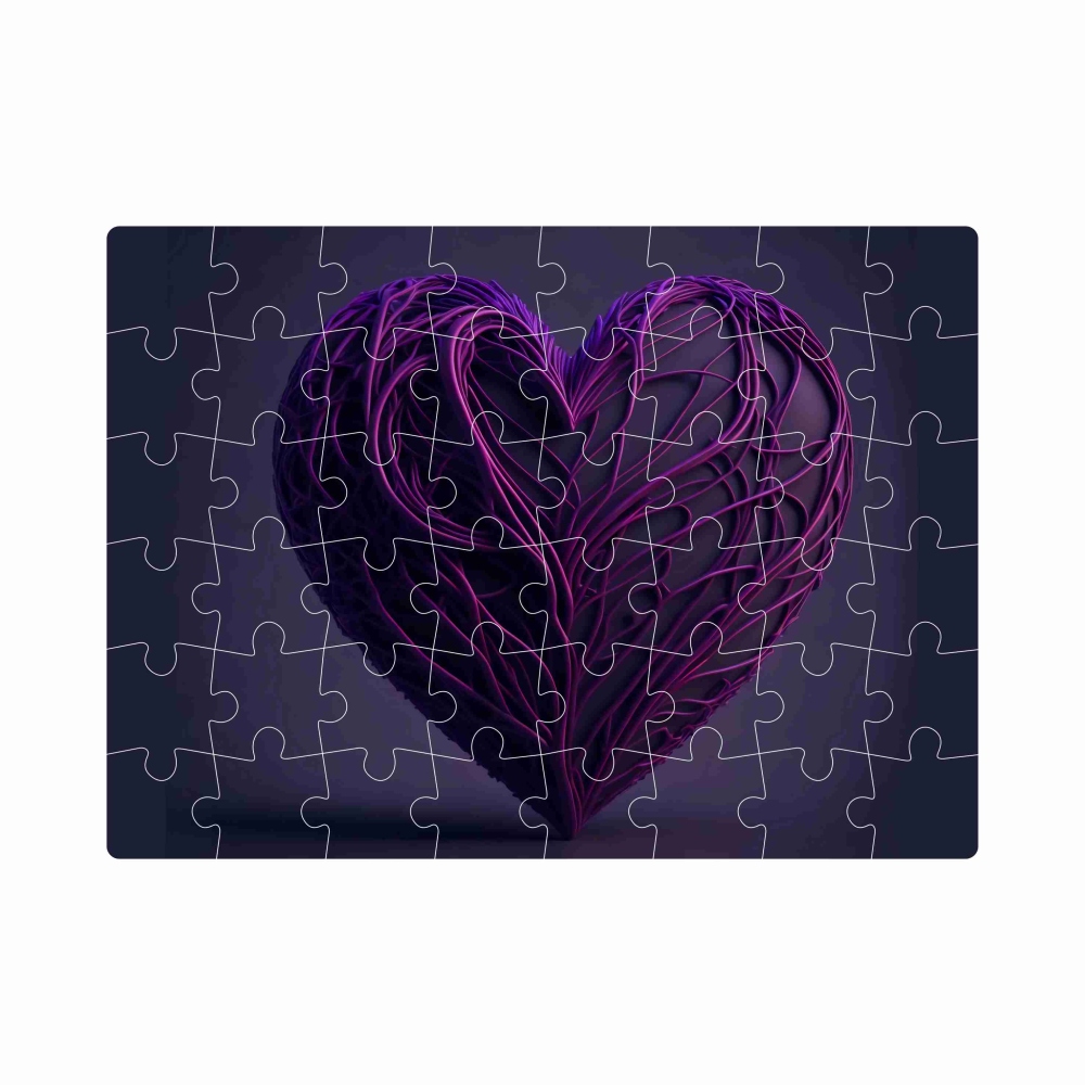 Puzzle 20x15cm (40 dielikov) s obrázkom - srdce