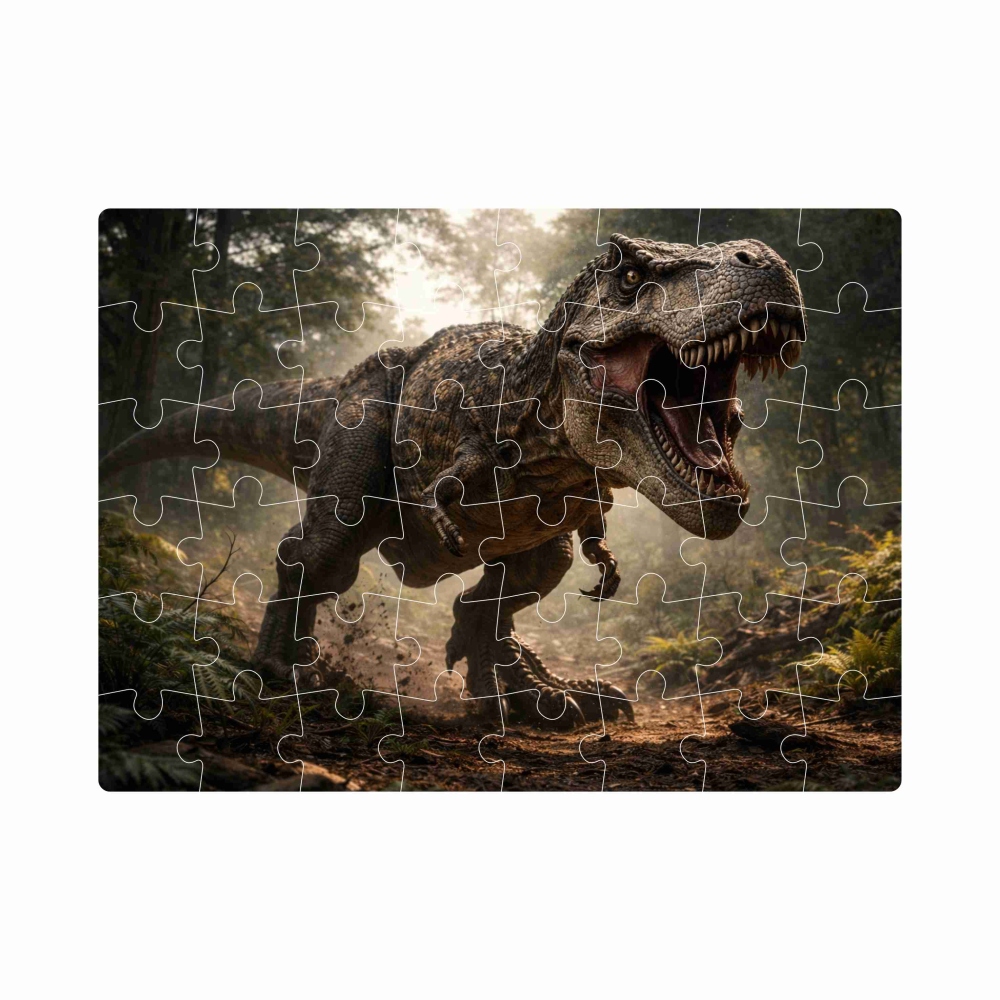 Puzzle 20x15cm (40 dielikov) s obrázkom - tyranosaurus rex