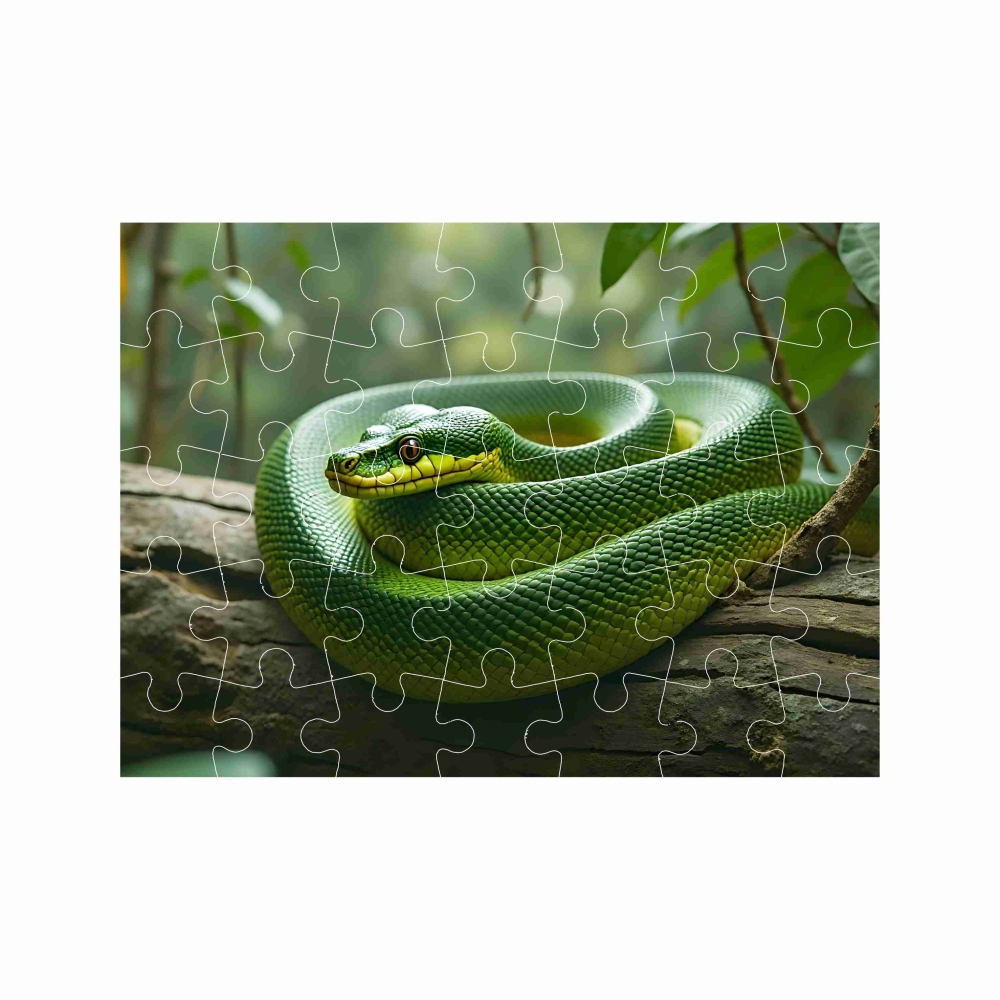 Puzzle 27x19,5cm (35 dielikov) s obrázkom - had