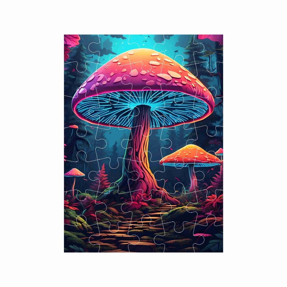 Puzzle 27x19,5cm (35 dielikov) s obrázkom - huby