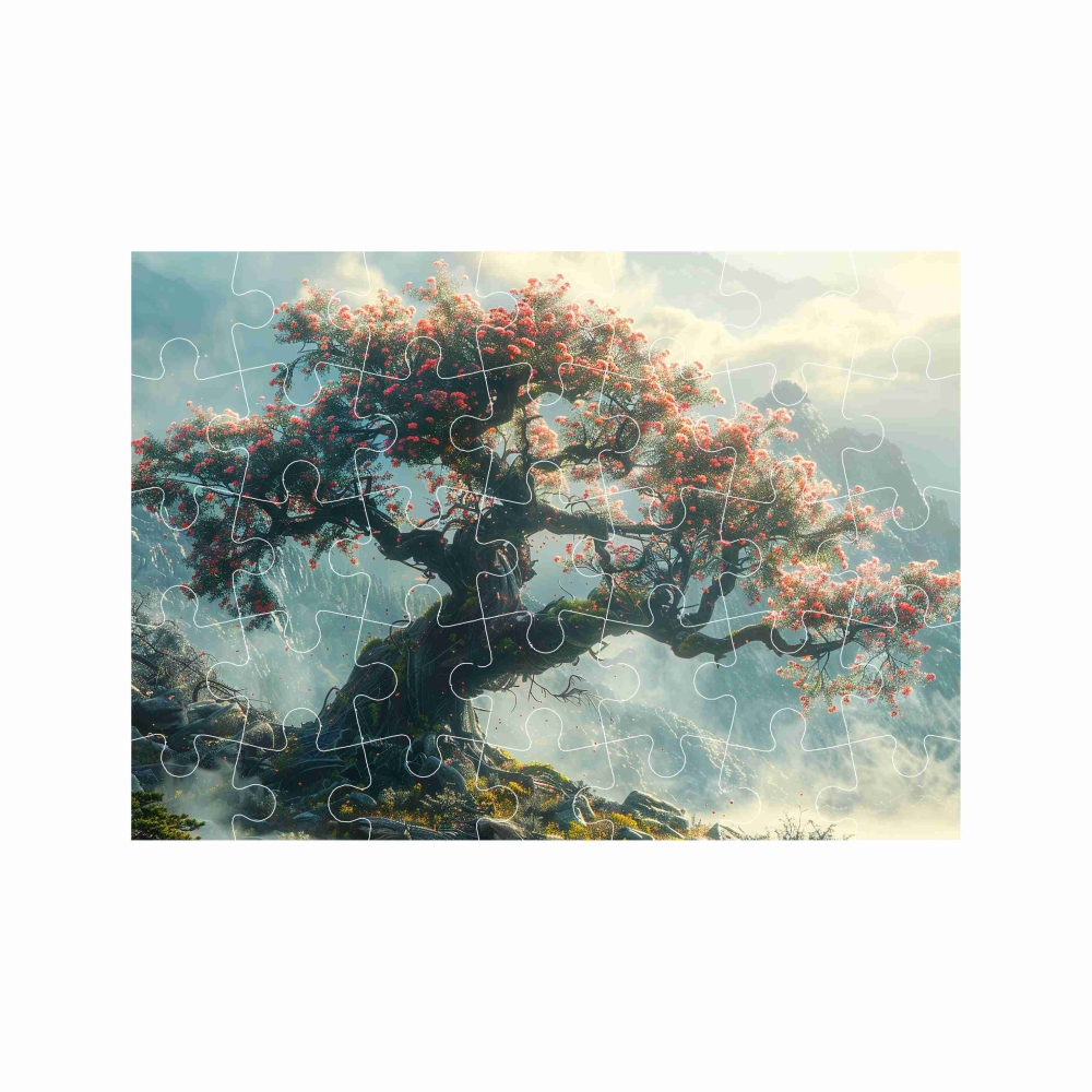 Puzzle 27x19,5cm (35 dielikov) s obrázkom - kvitnúca čerešňa