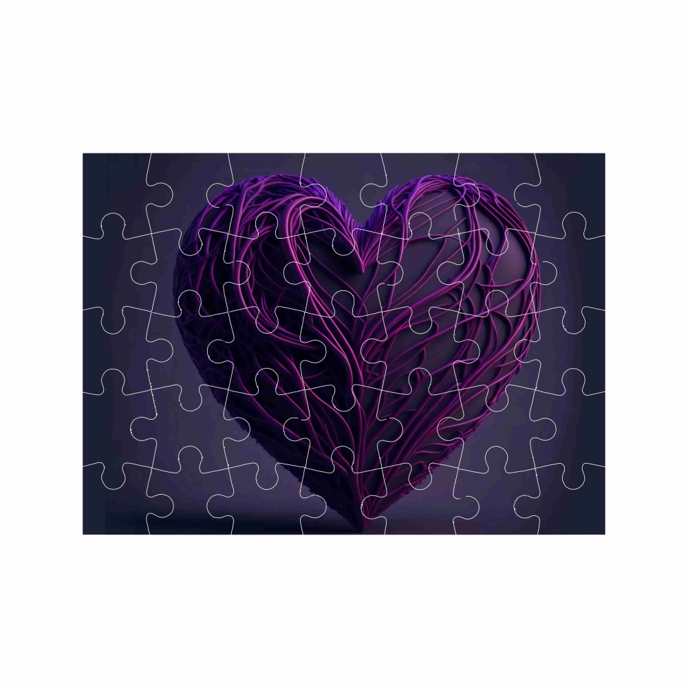 Puzzle 27x19,5cm (35 dielikov) s obrázkom - srdce